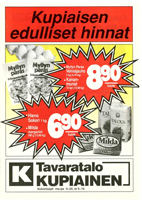 Kupiaisen edulliset hinnat luettelo