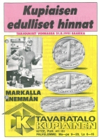 Ostoslistavihko vuodelta 1991.